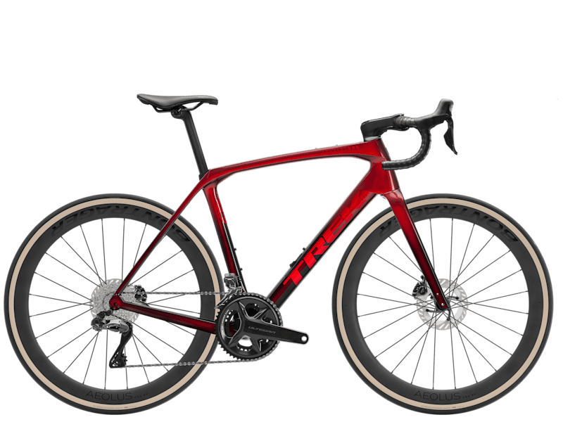 Biciclete Cursiere, Cyclocross si Gravel - Bicicleta Trek Domane SLR 7 Metallic Red Smoke to Red Carbon Smoke 47 cm