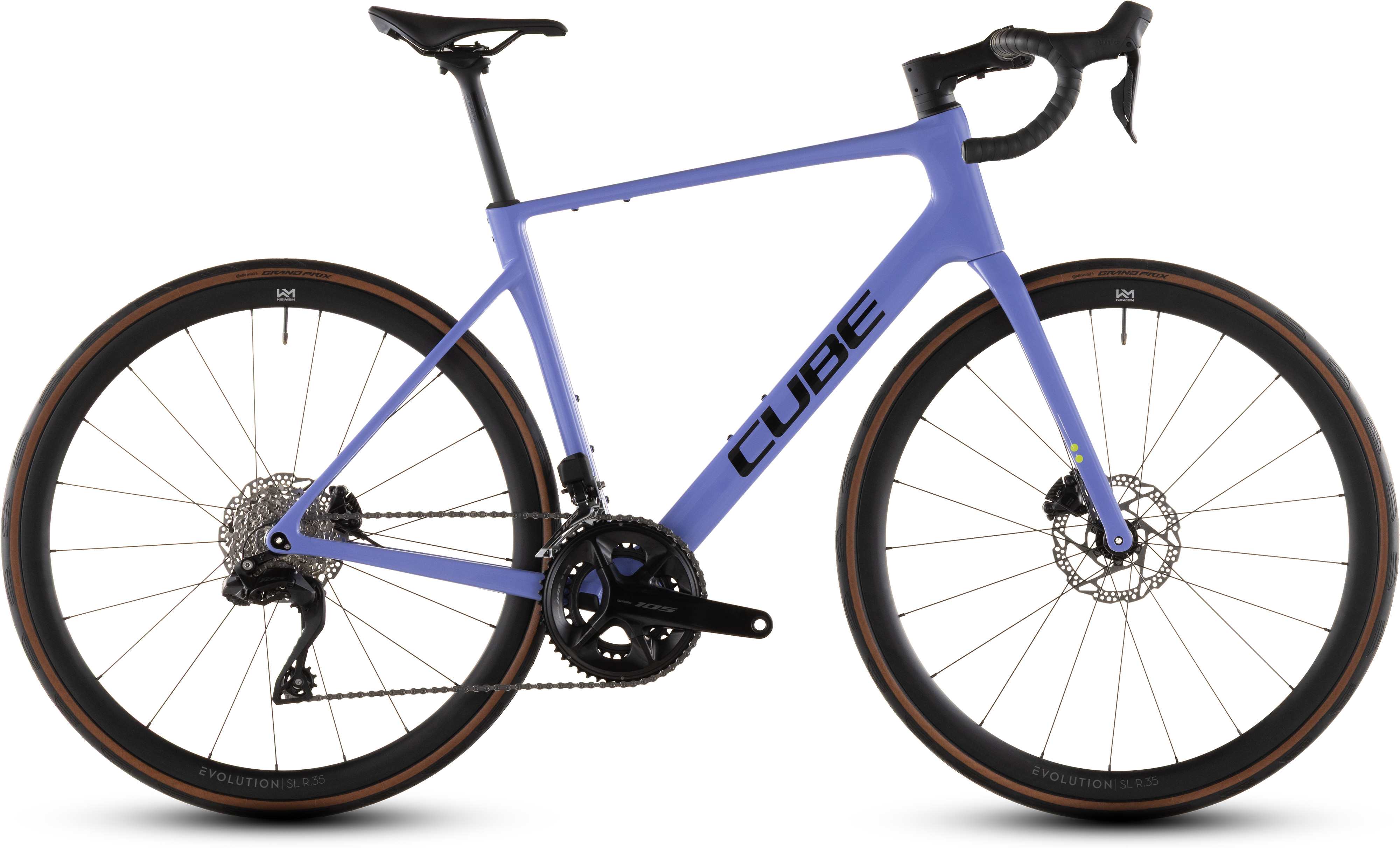 Biciclete Cursiere, Cyclocross si Gravel - BICICLETA CUBE ATTAIN C:62 SLX LUCIDLILAC BLACK 2026 47 cm