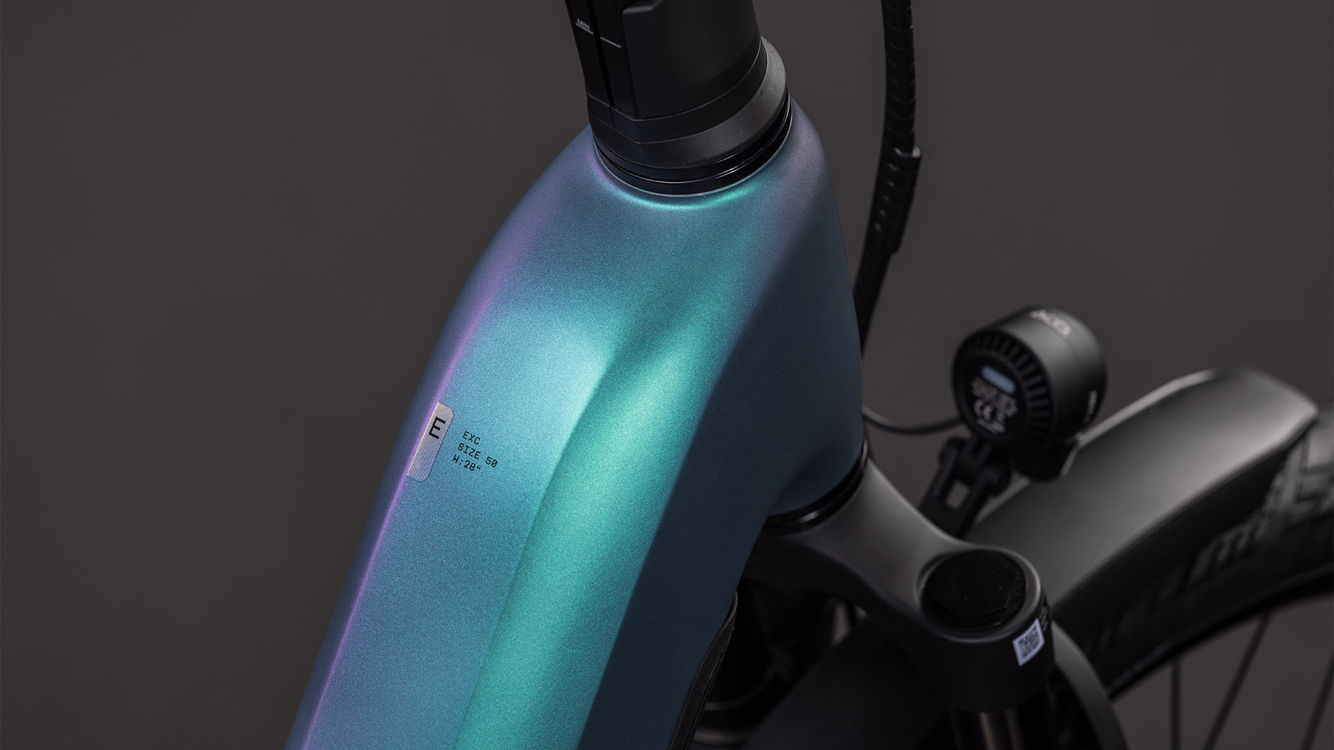 BICICLETA ELECTRICA CUBE KATHMANDU HYBRID EXC 800 EASY ENTRY SMARAGDGREY PRISM 2026 46 cm [1]