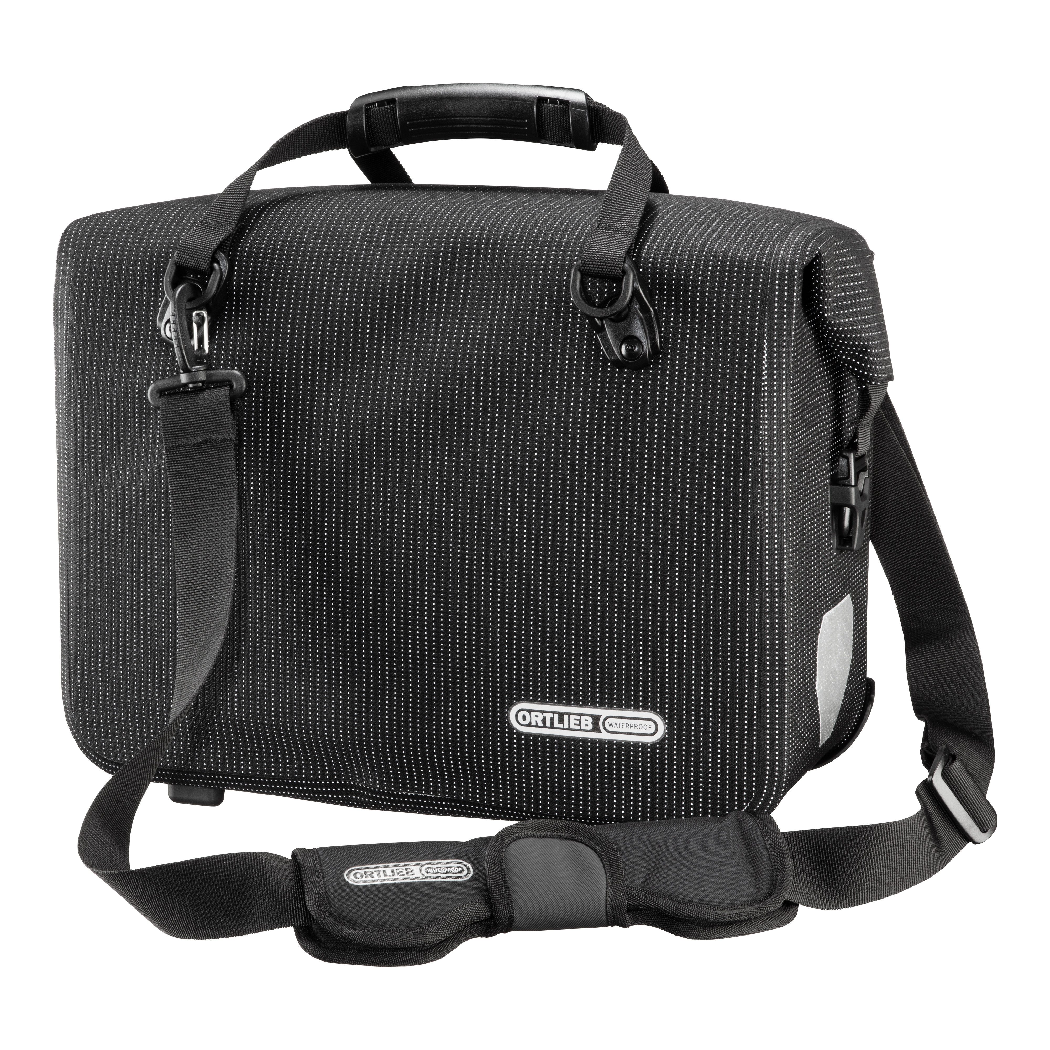 Ciclism - GEANTA PORTBAGAJ ORTLIEB OFFICE-BAG HIGH-VIS 21L Black Reflex - QL 2.1