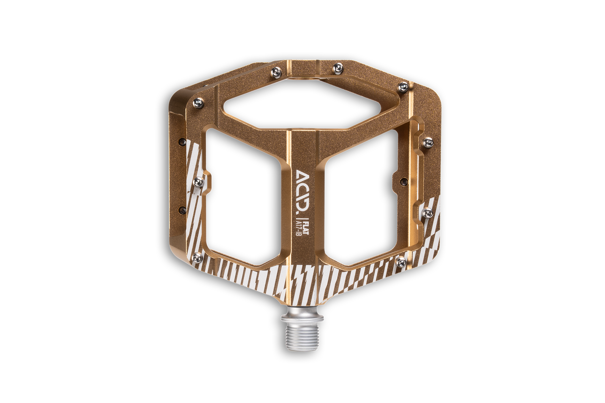 Piese biciclete - PEDALE ACID FLAT A17-IB Auriu