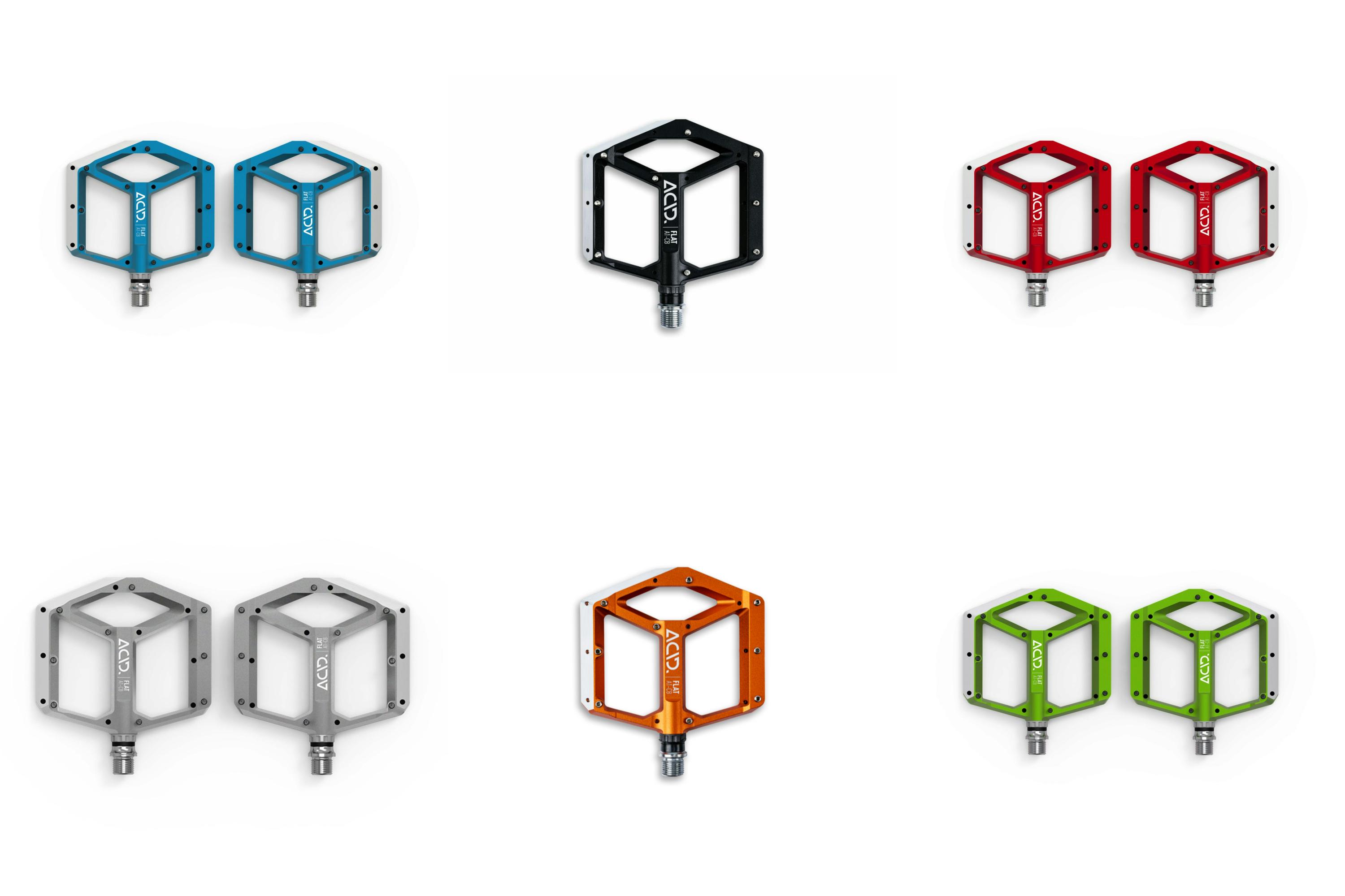 Piese biciclete - PEDALE ACID PEDALS FLAT A1-CB PORTOCALIU