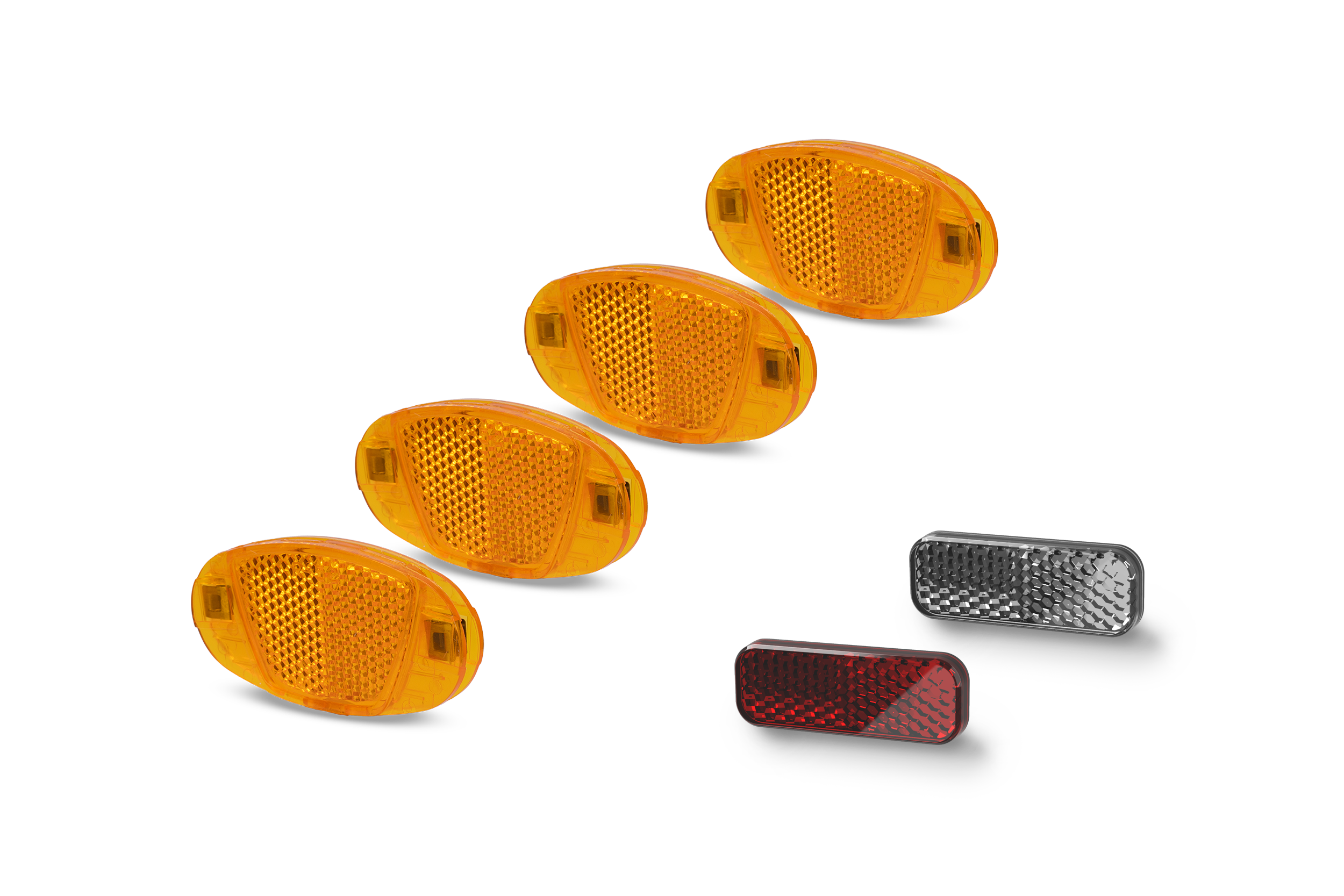 Ciclism - REFLECTORIZANTE ACID FOR HANDLEBAR / SEATPOST / SPOKES Set