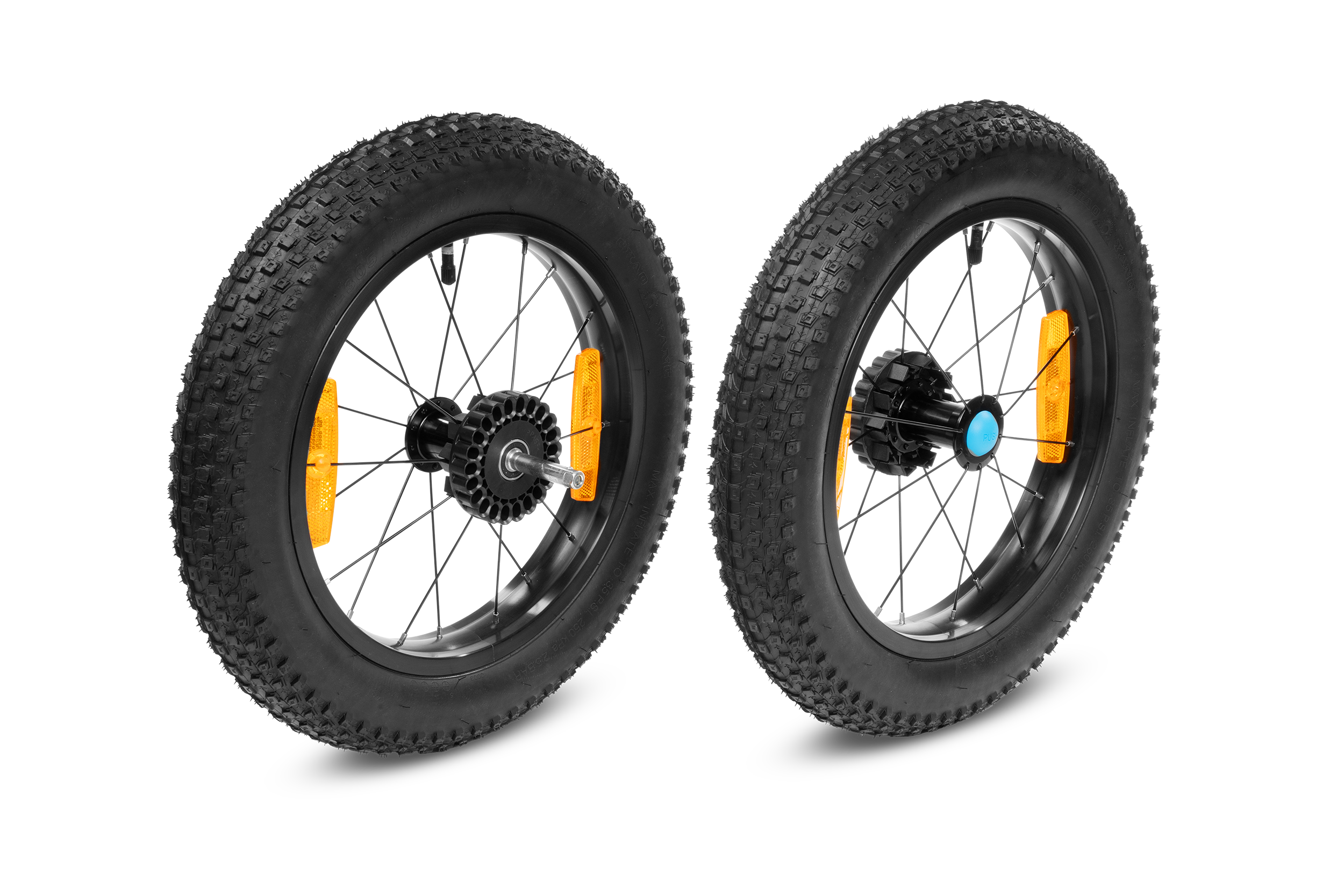 Ciclism - ROTI SPATE CARUCIOR CUBE FAT FOR KIDS TRAILER DOUBLE Set