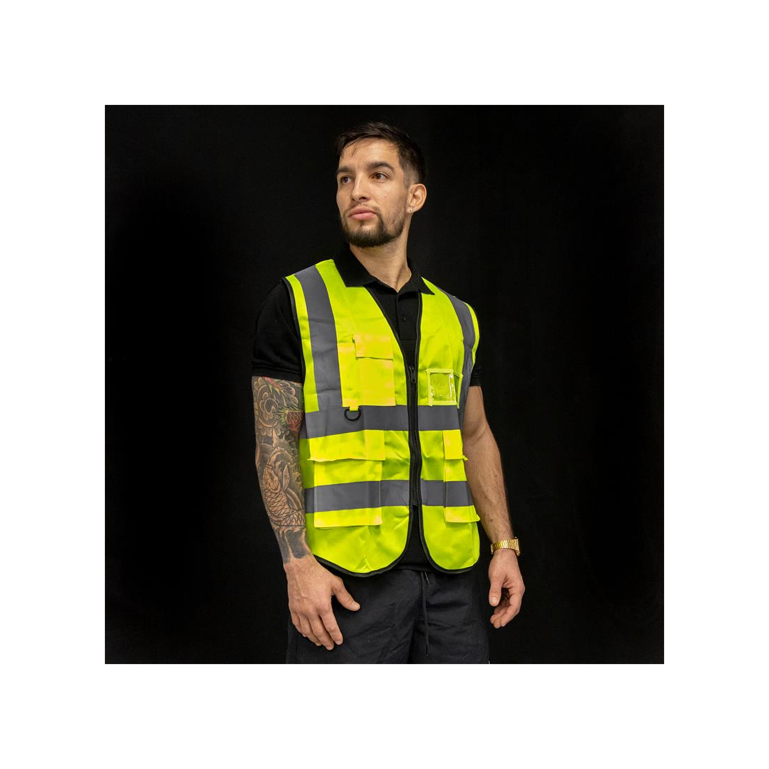 Vesta reflectorizanta cu buzunare E-Wheel [1]