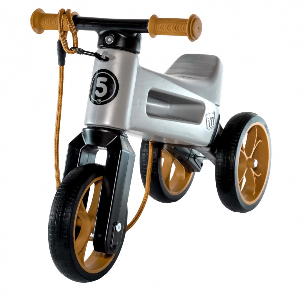 Bicicleta fara pedale Funny Wheels Rider SuperSport 2 in 1 Matte Grey [1]