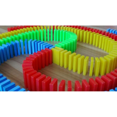 Domino multicolor, din lemn, cu 600 piese [3]