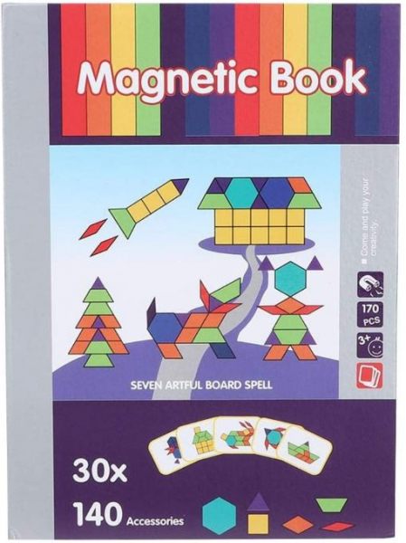 Carte magnetică educativă STEM, Tangram [2]