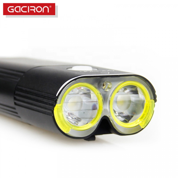 Far LED Gaciron V9D-1600, 1600 Lumeni, Baterie Reincarcabila 5000 mah, Rezistenta la Apa IPX6, Negru [4]