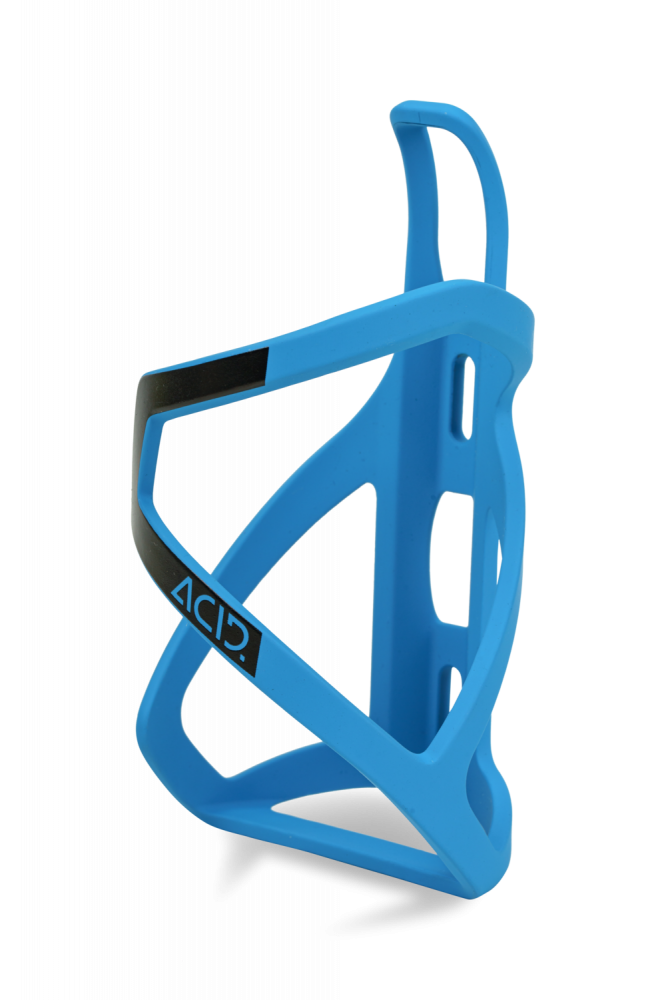 ACID BOTTLE CAGE HPP LEFT-HAND SIDECAGE MATT BLACK BLUEGLOSSY [1]