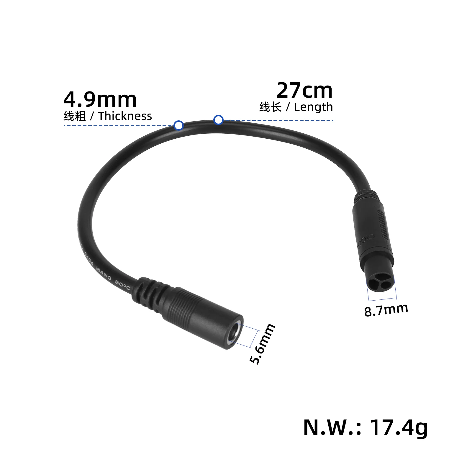Adaptor pentru incarcator de la DC2.1 la mufa G2 Pro [3]