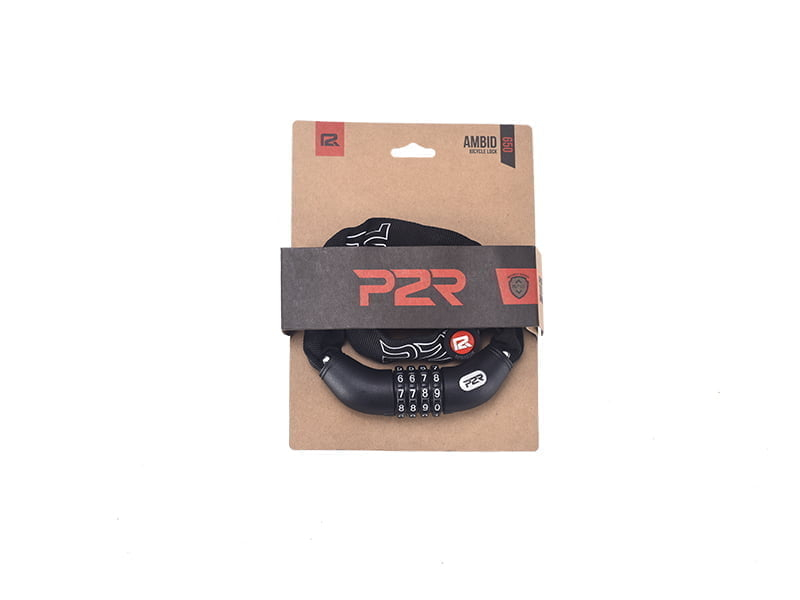Antifurt Bicicleta lant cu cifru P2R AMBID 4x650 mm, Negru [4]