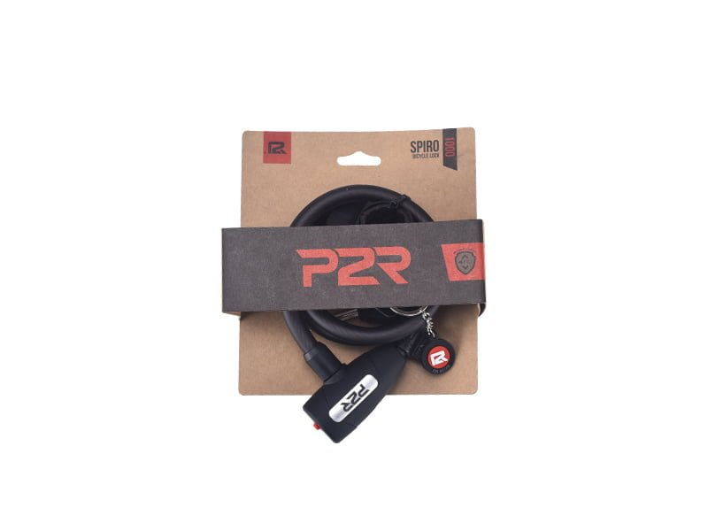 Antifurt Bicicleta P2R SPIRO - 12 x 1000 mm, Negru [2]