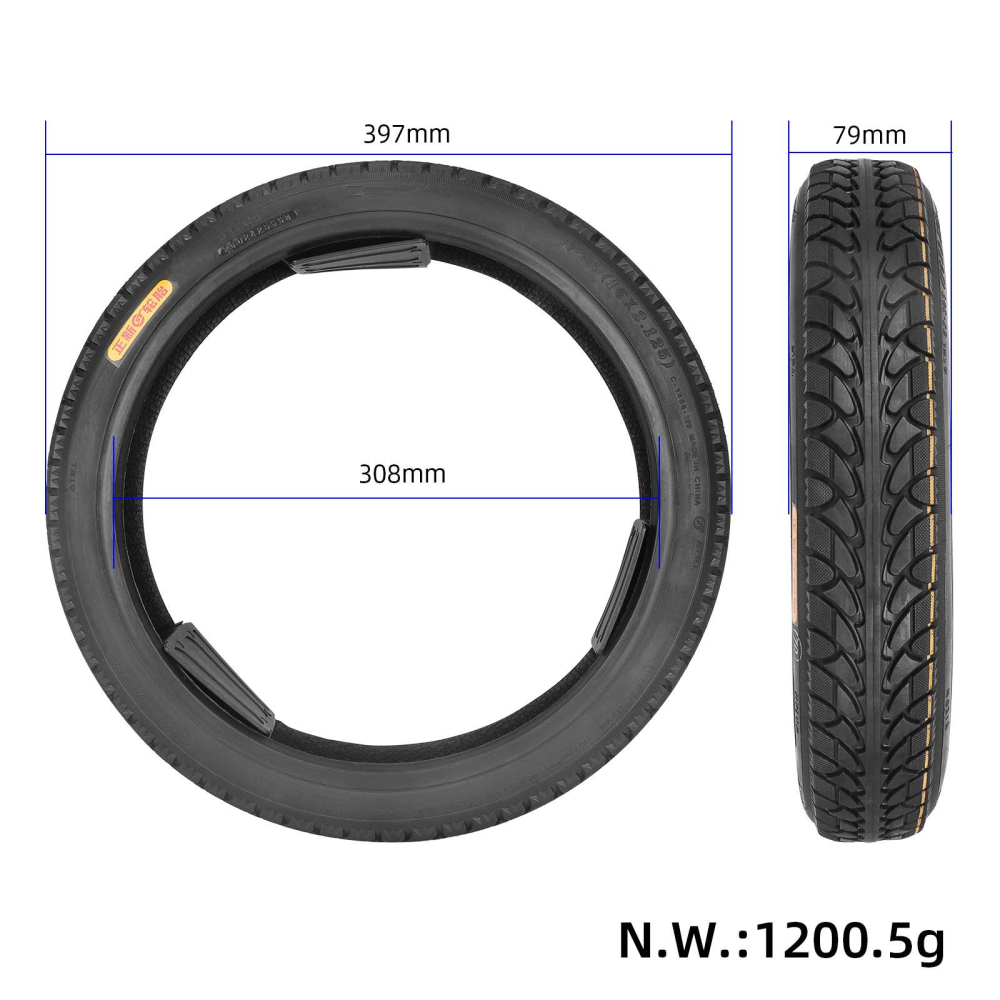 Anvelopa tubeless 16 x 2.125 (57-305) [2]