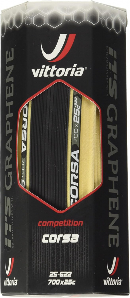Anvelopa VITTORIA Corsa Competition 700 X 25C(25-622) Grafene G+ Negru Cream [1]