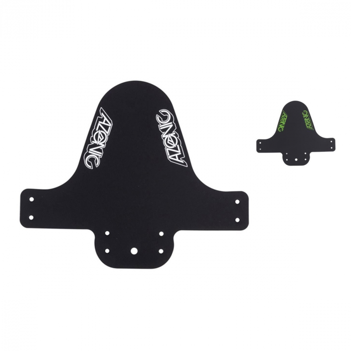 Aparatoare Noroi Fata Azonic Splatter - Scurta, Universala, Negru Verde Neon [1]