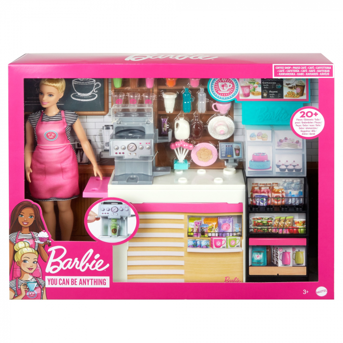 Barbie  set cafenea cu 20 de accesorii [1]