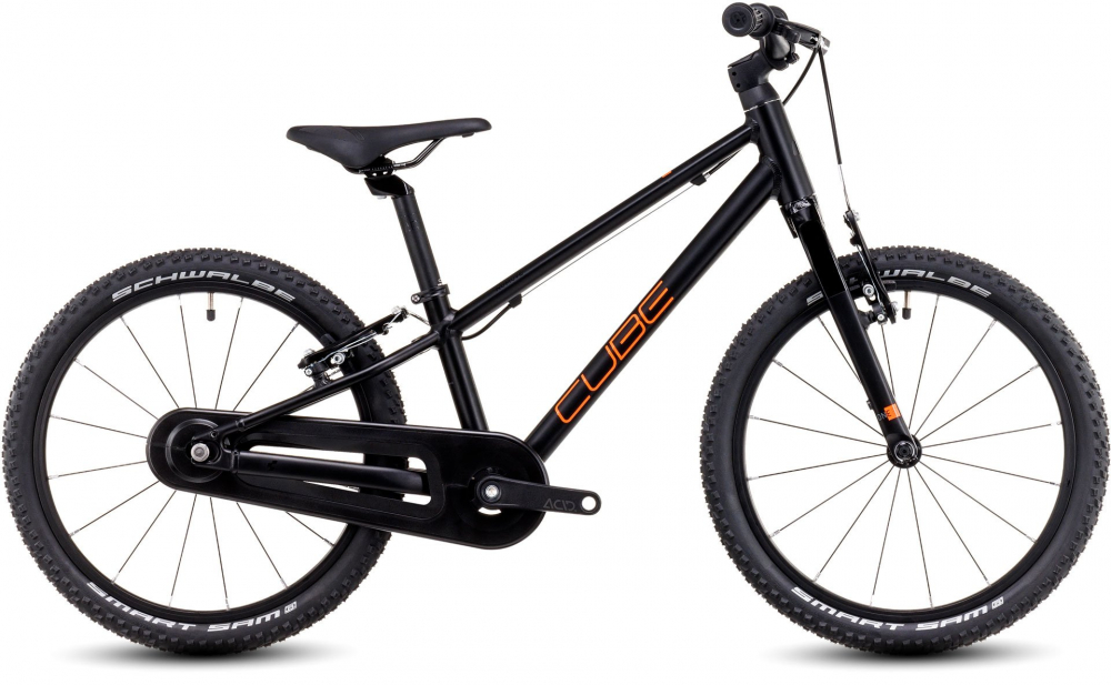 BICICLETA COPII CUBE NUMOVE 180 NEGRU/PORTOCALIU 18INCH [1]