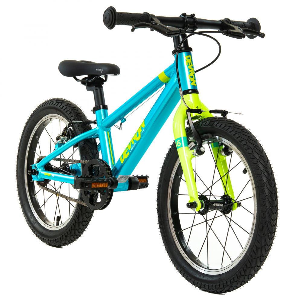 Bicicleta Copii Devron Urbio U1.6 - 16 Inch, Albastru-Verde [2]