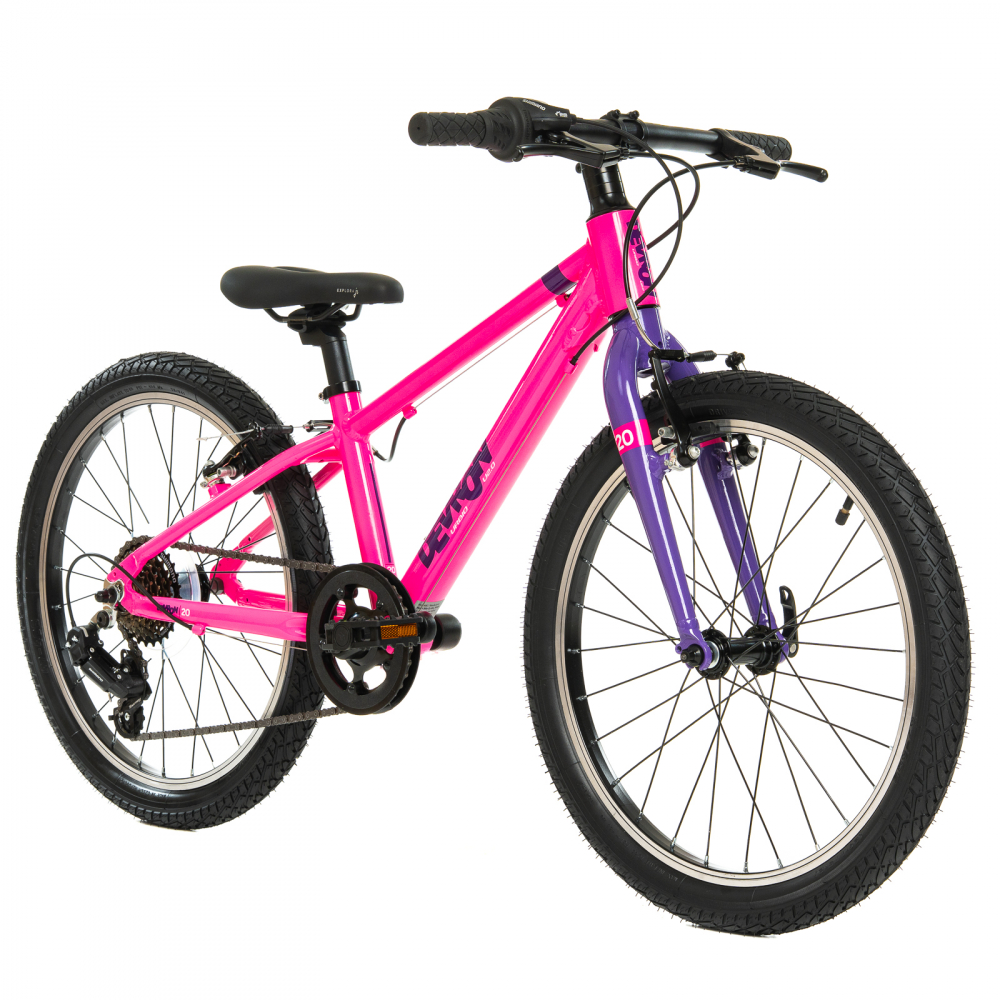 Bicicleta Copii Devron Urbio U2.0 - 20 Inch, Roz-Mov [2]