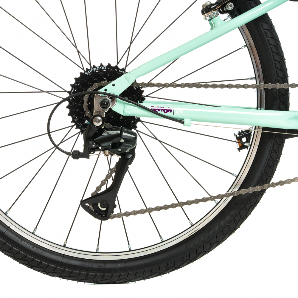 Bicicleta Copii Devron Urbio U2.4 - 24 Inch, Turcoaz-Verde [5]