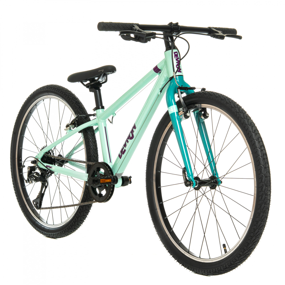 Bicicleta Copii Devron Urbio U2.4 - 24 Inch, Turcoaz-Verde [3]