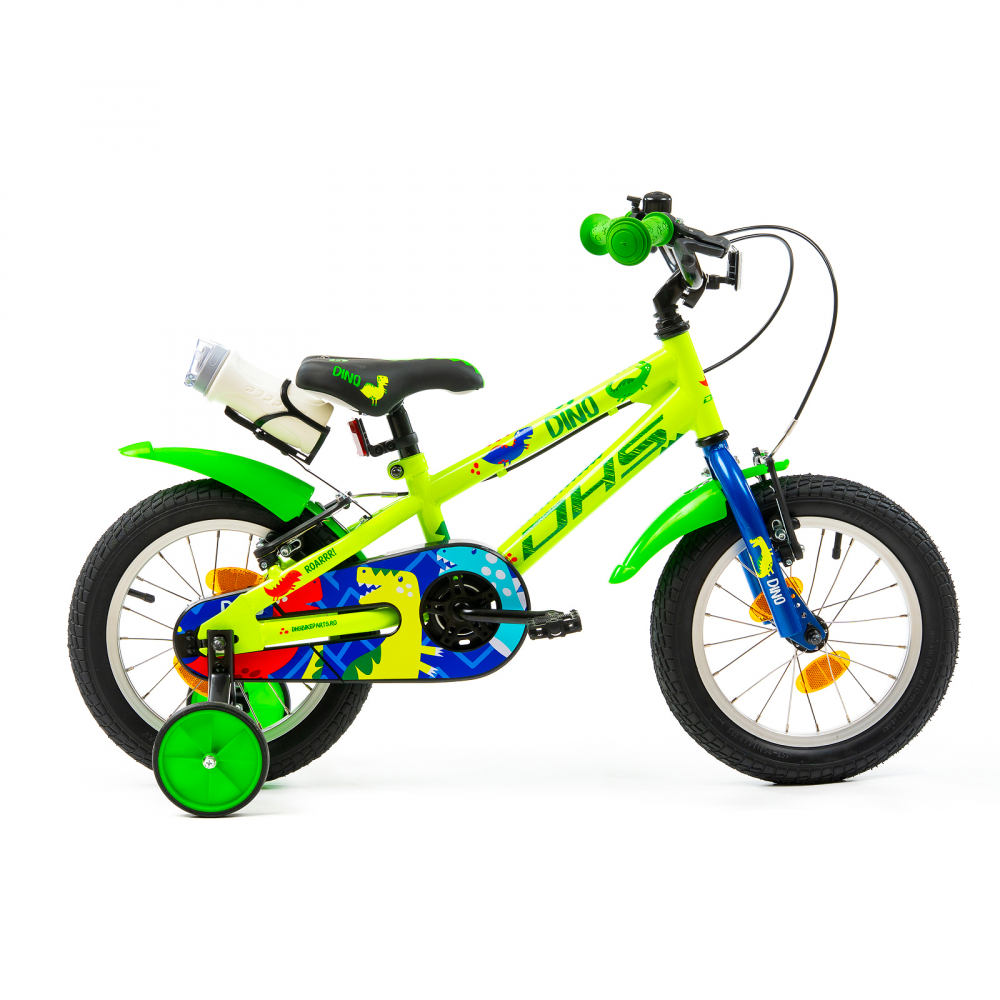 Bicicleta Copii DHS Dino - 14 Inch, Verde [1]