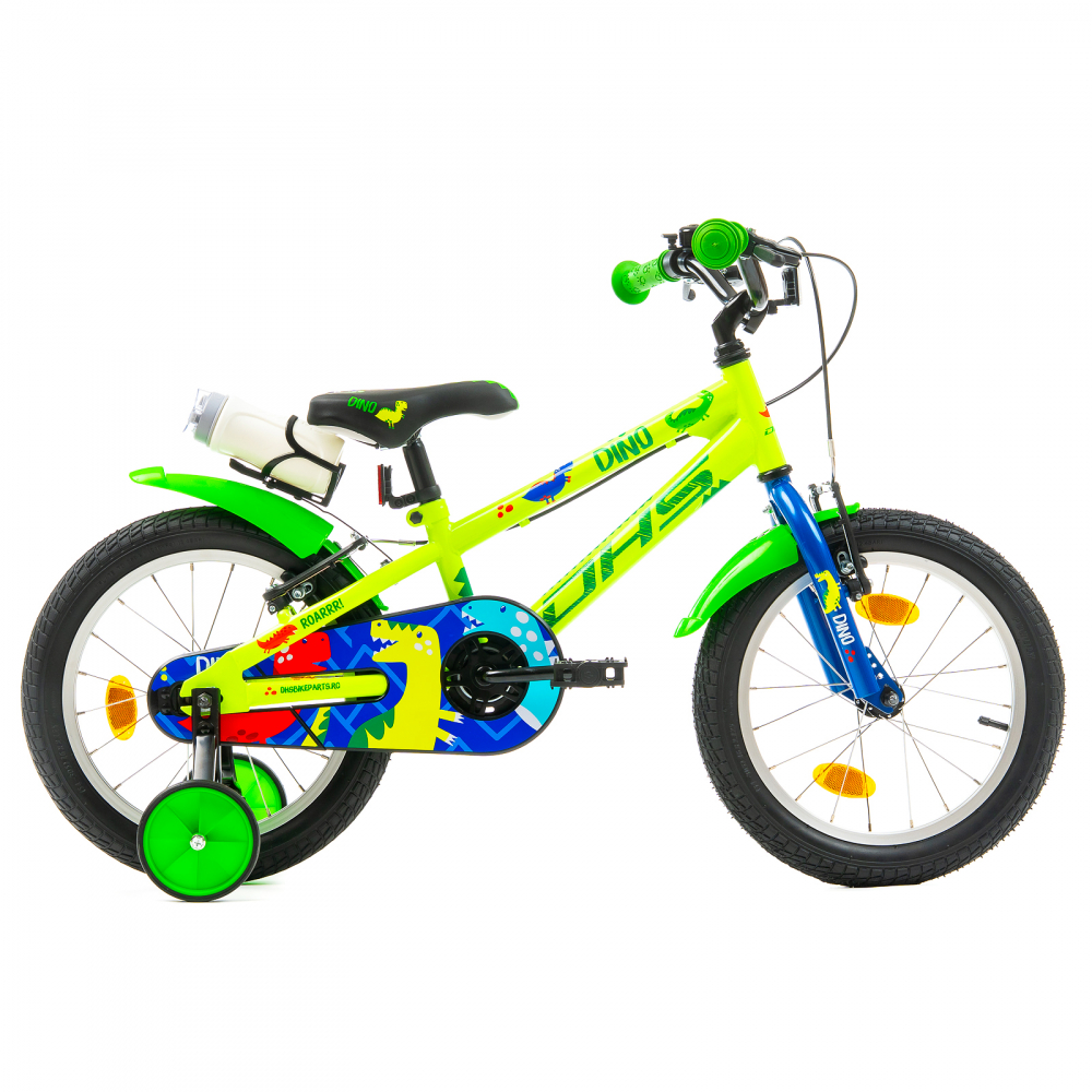 Bicicleta Copii DHS Dino - 16 Inch, Verde [1]