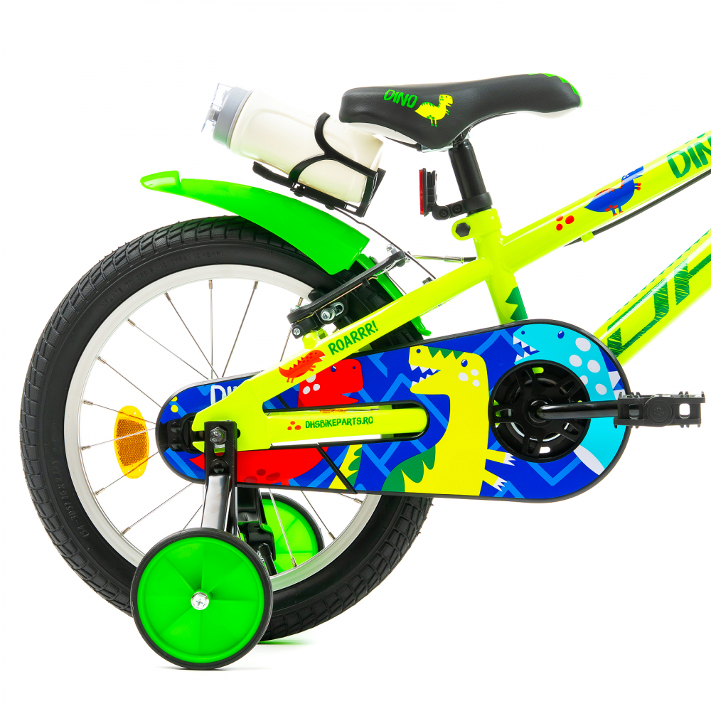Bicicleta Copii DHS Dino - 16 Inch, Verde [4]