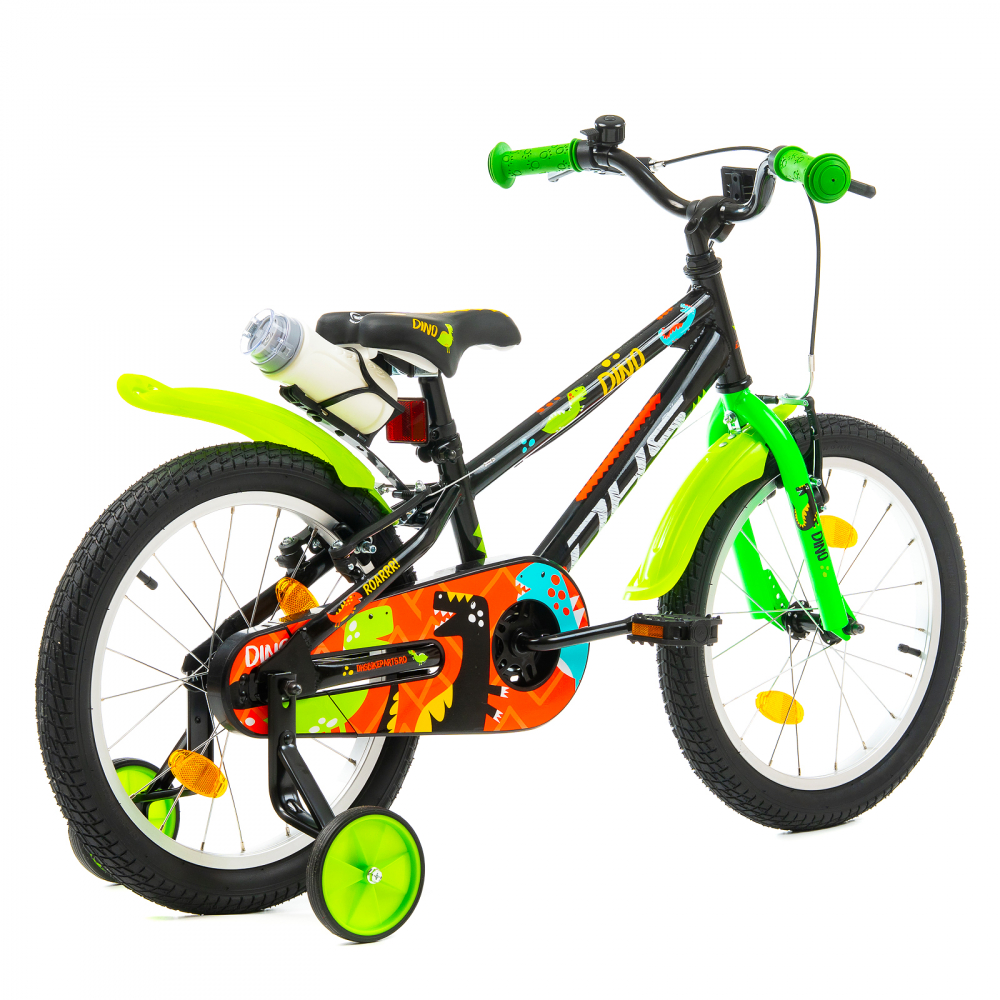 Bicicleta Copii DHS Dino - 18 Inch, Negru [2]