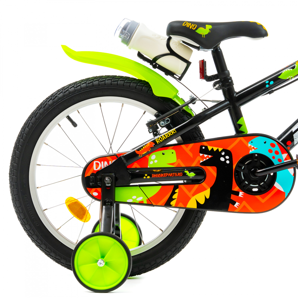 Bicicleta Copii DHS Dino - 18 Inch, Negru [5]
