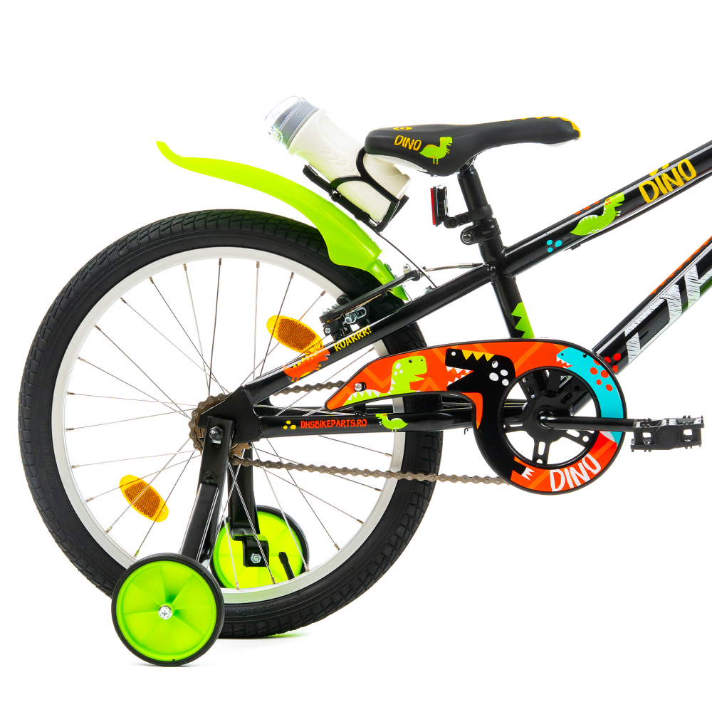Bicicleta Copii DHS Dino - 20 Inch, Negru [4]
