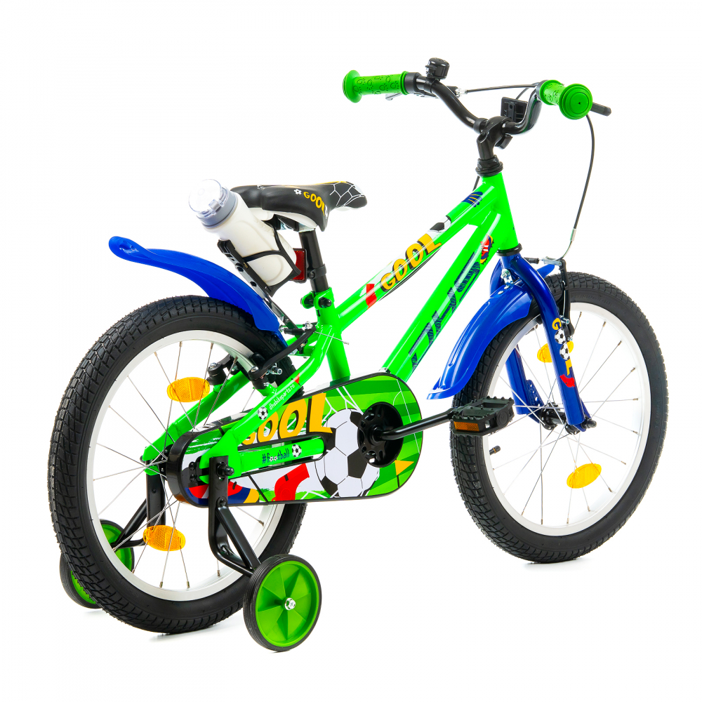Bicicleta Copii DHS Football - 18 Inch, Verde [2]