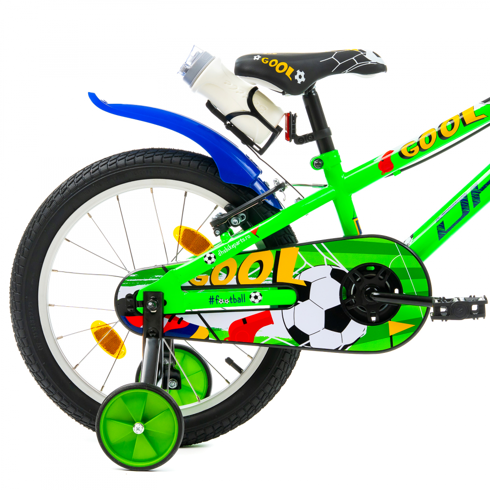 Bicicleta Copii DHS Football - 18 Inch, Verde [5]