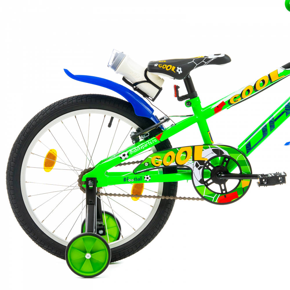 Bicicleta Copii DHS Football - 20 Inch, Verde [4]