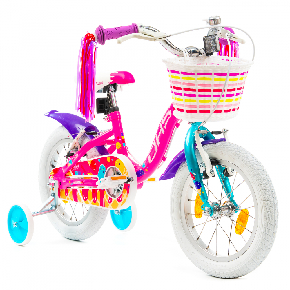 Bicicleta Copii DHS Icecream - 16 Inch, Roz [2]