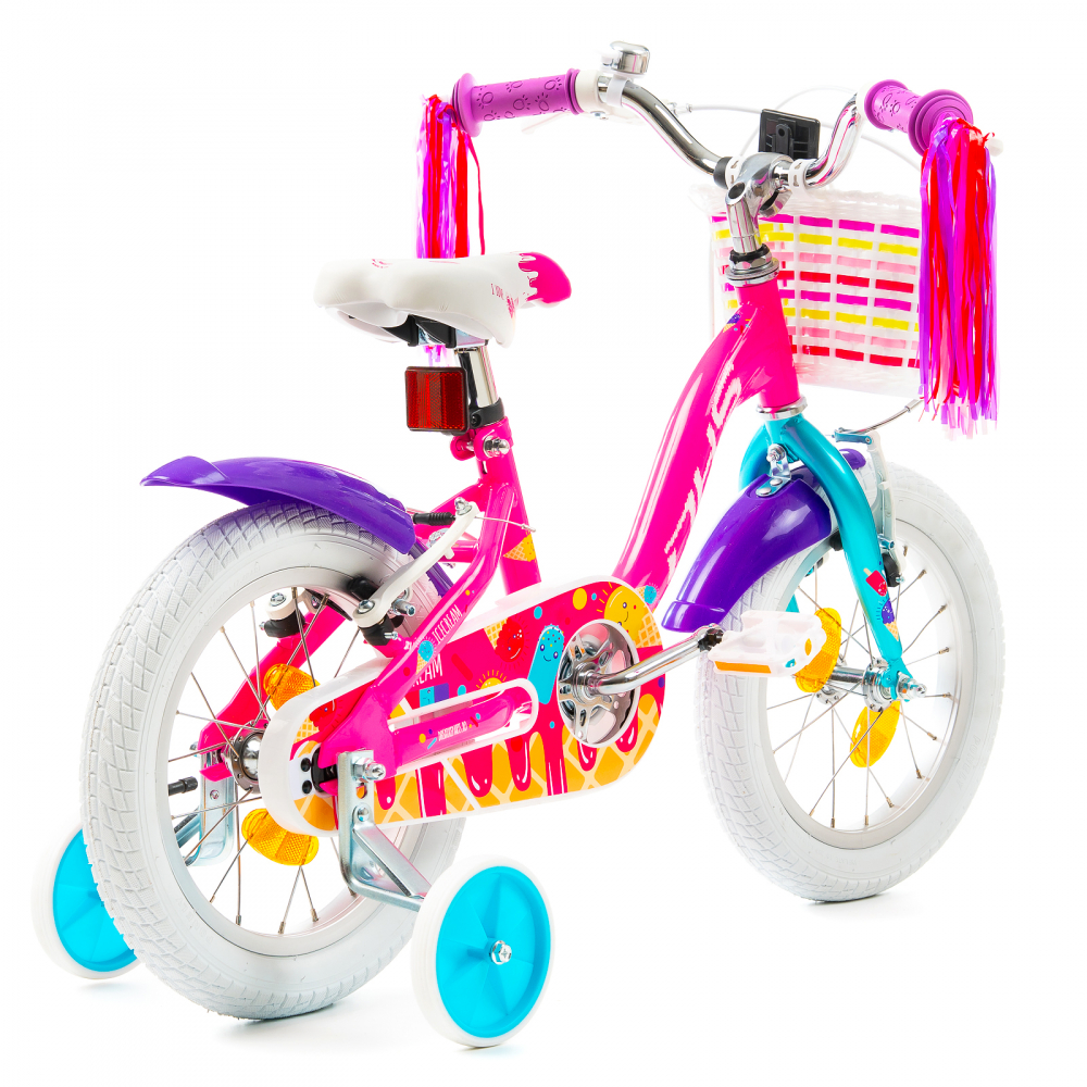 Bicicleta Copii DHS Icecream - 16 Inch, Roz [3]