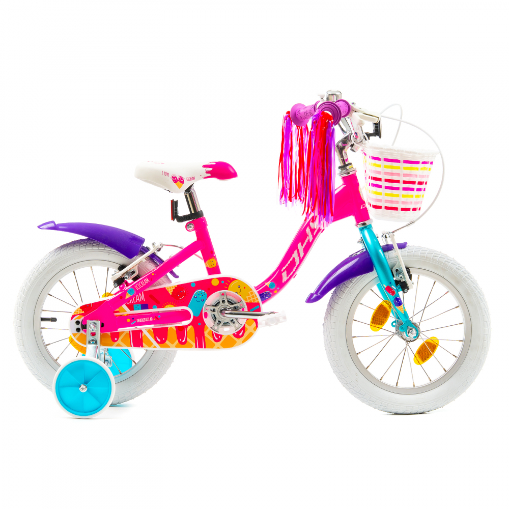Bicicleta Copii DHS Icecream - 16 Inch, Roz [1]