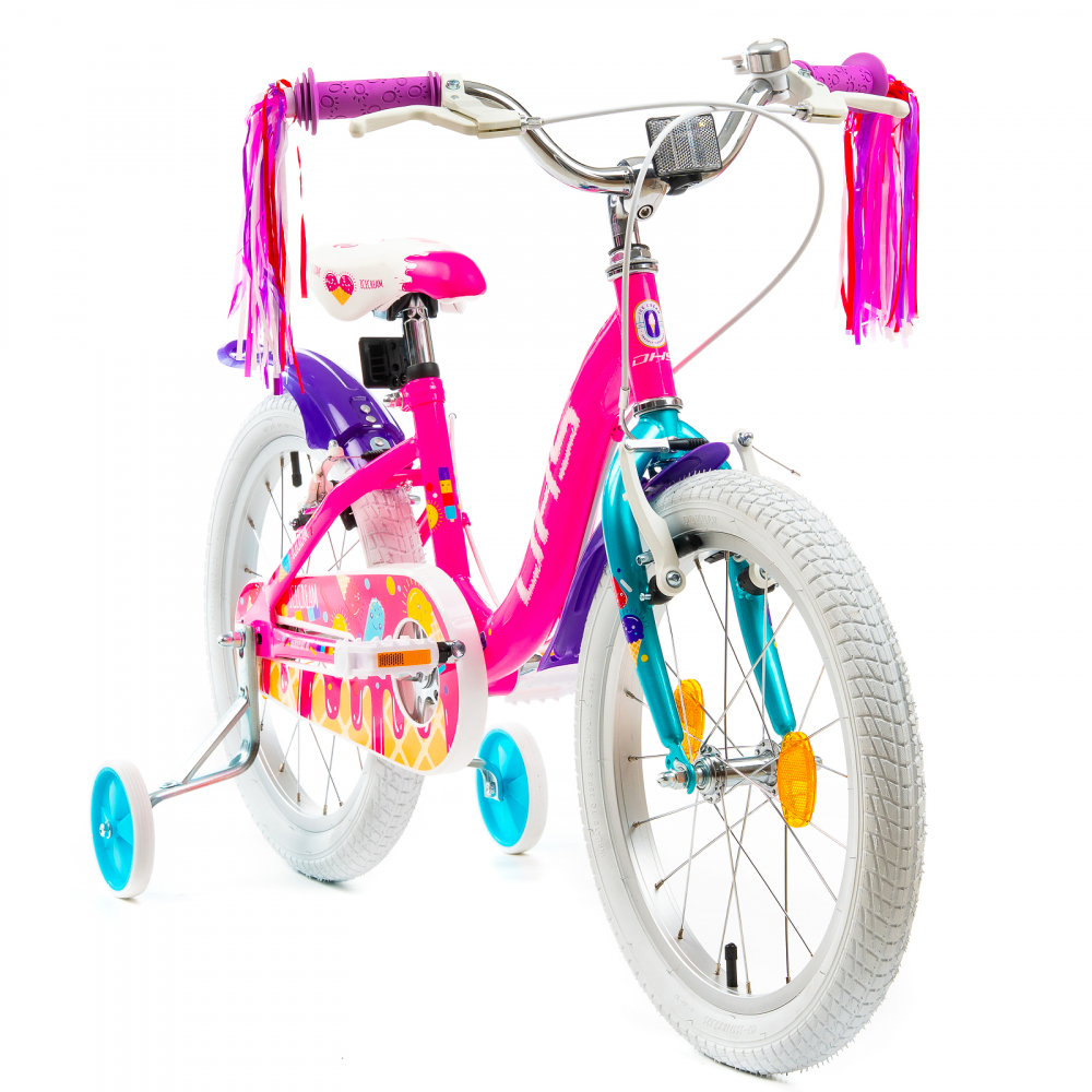 Bicicleta Copii DHS Icecream - 18 Inch, Roz [3]