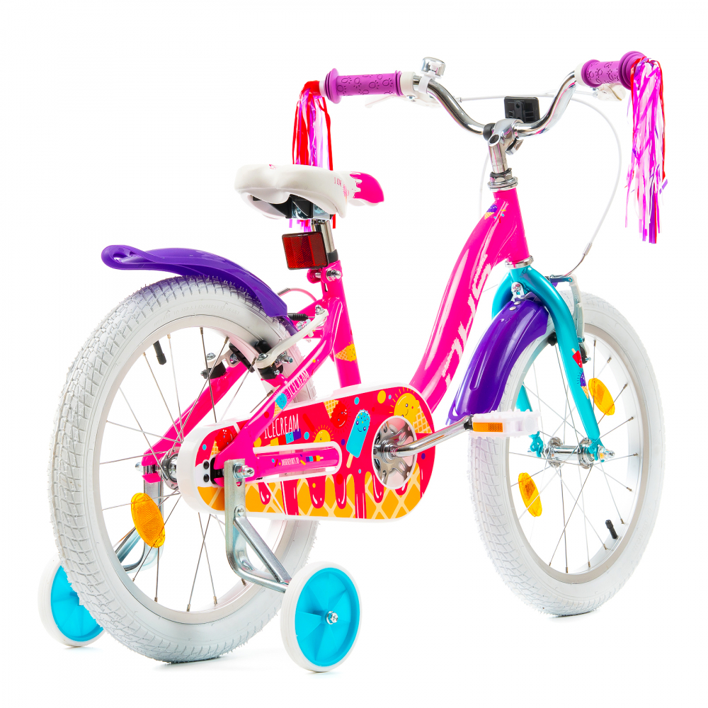 Bicicleta Copii DHS Icecream - 18 Inch, Roz [2]