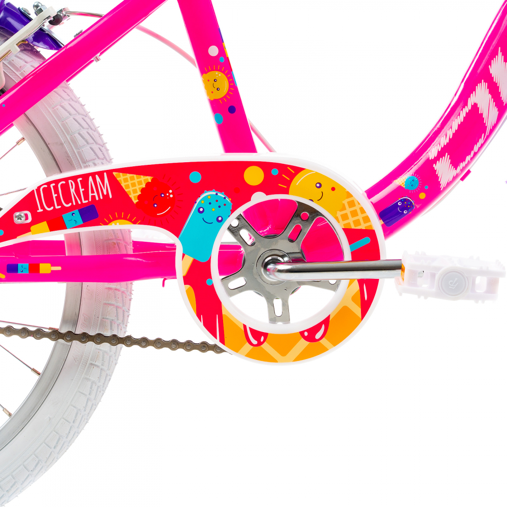 Bicicleta Copii DHS Icecream - 20 Inch, Roz [5]