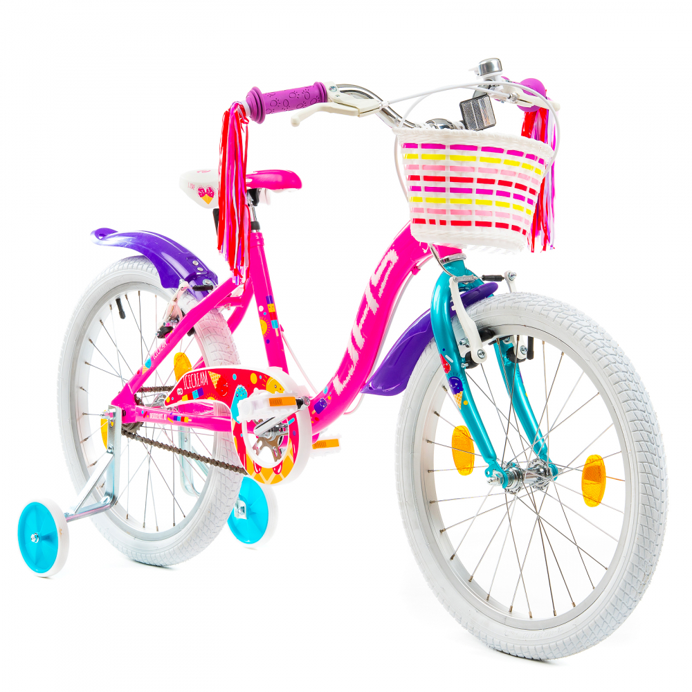 Bicicleta Copii DHS Icecream - 20 Inch, Roz [3]