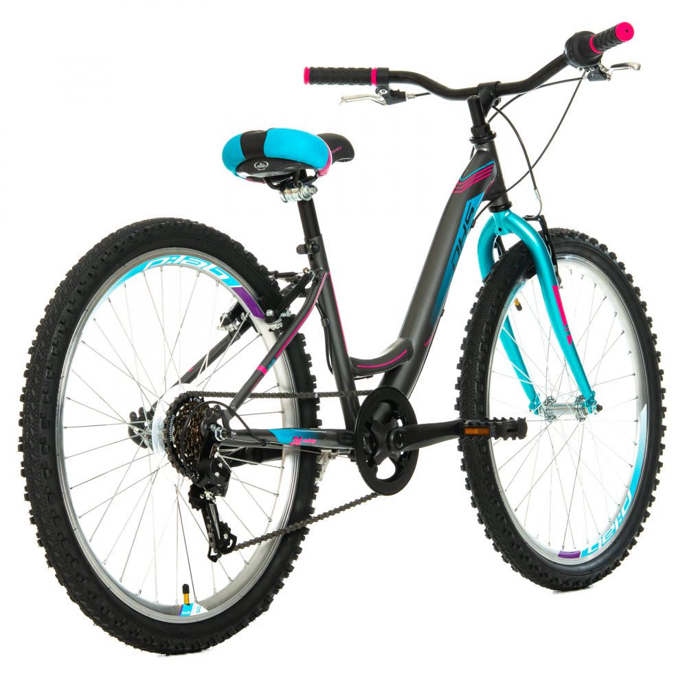 Bicicleta Copii DHS Modesty - 24 Inch, Gri [2]