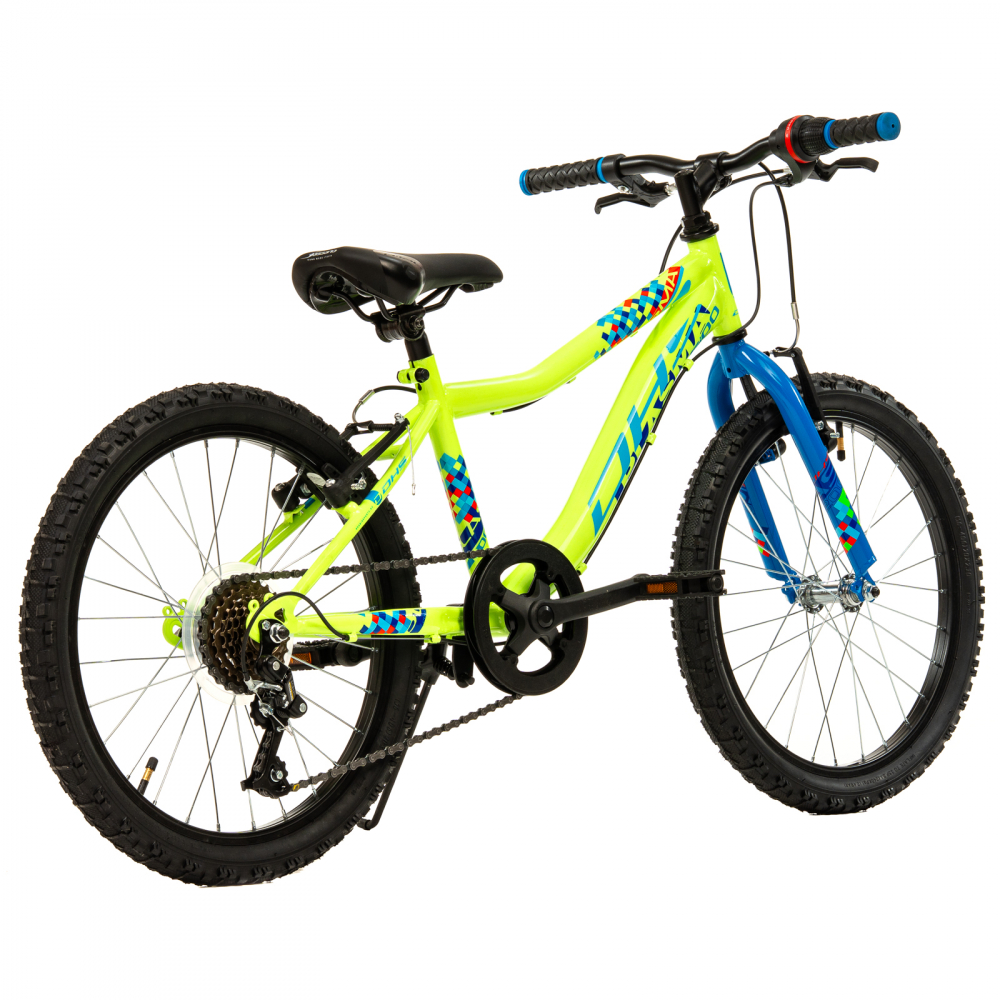 Bicicleta Copii DHS Plasma - 20 Inch, Galben [3]