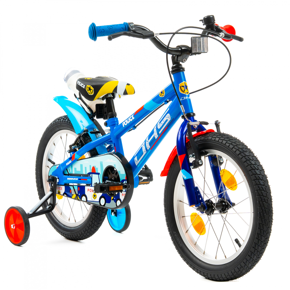 Bicicleta Copii DHS Police - 16 Inch, Albastru [2]