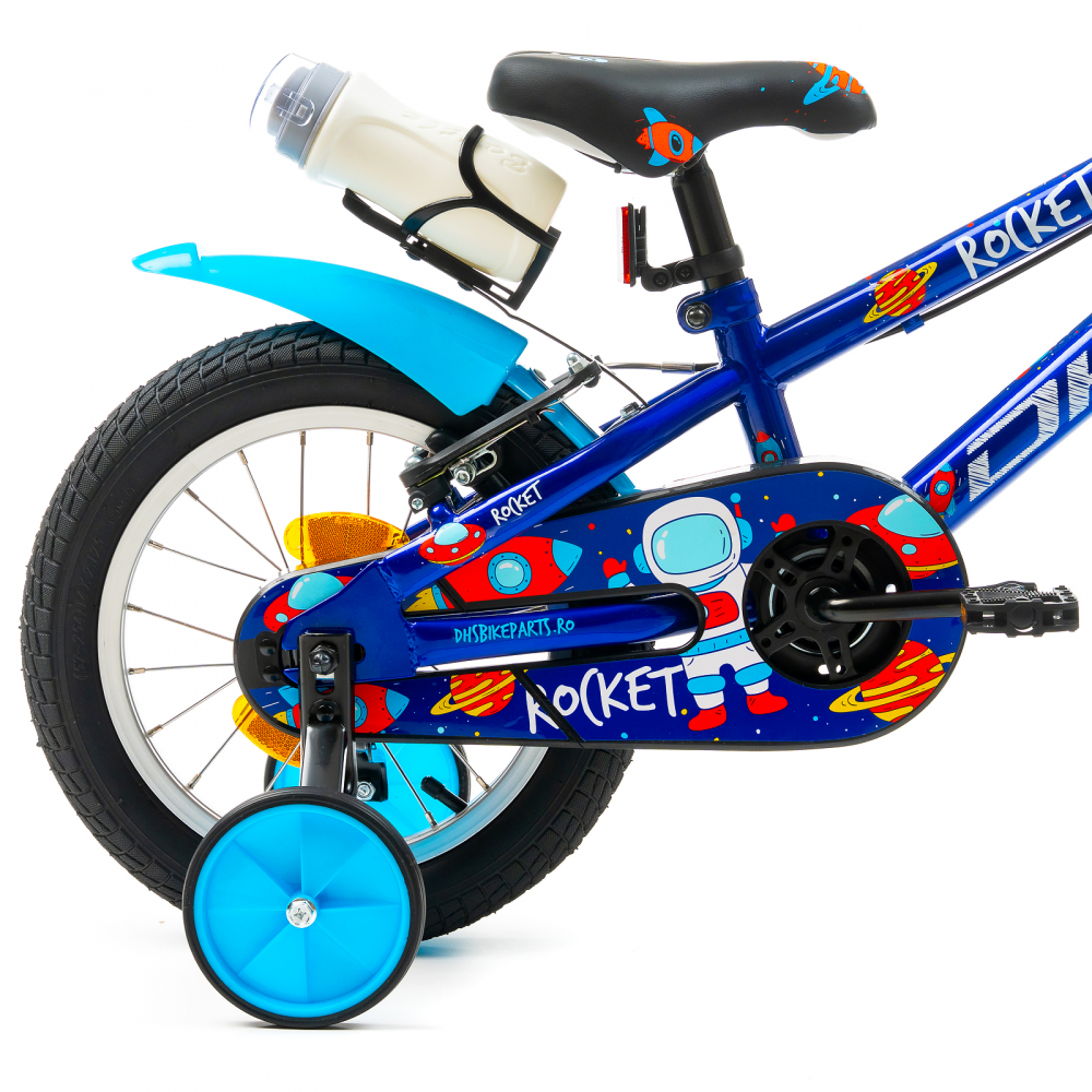 Bicicleta Copii DHS Rocket - 14 Inch, Albastru [5]