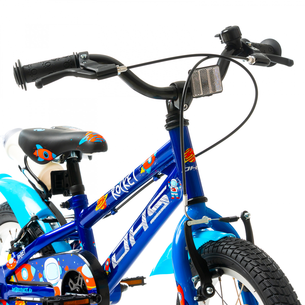 Bicicleta Copii DHS Rocket - 14 Inch, Albastru [4]