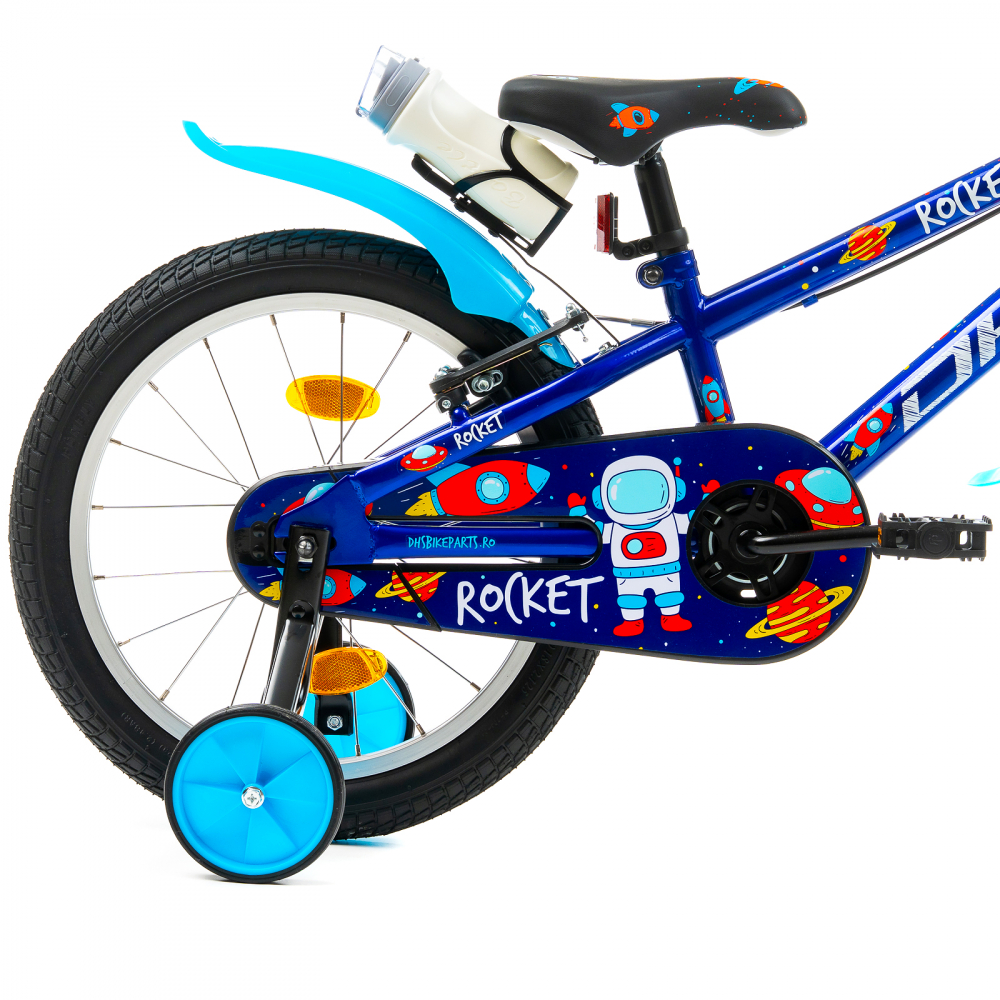 Bicicleta Copii DHS Rocket - 18 Inch, Albastru [4]