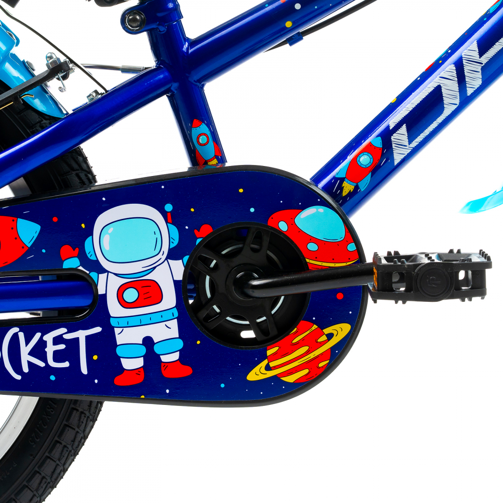 Bicicleta Copii DHS Rocket - 18 Inch, Albastru [5]