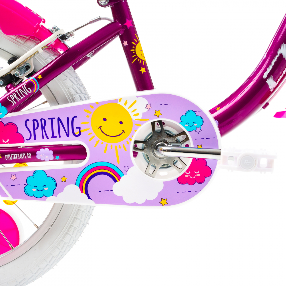 Bicicleta Copii DHS Spring - 18 Inch, Mov [5]